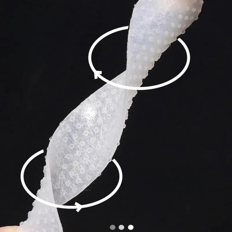 sangle de sac à bandoulière, patch antidérapant, sac à dos transparent invisible, autocollant en silicone, motif de perles à pois, ceinture de sac, paster antidérapant