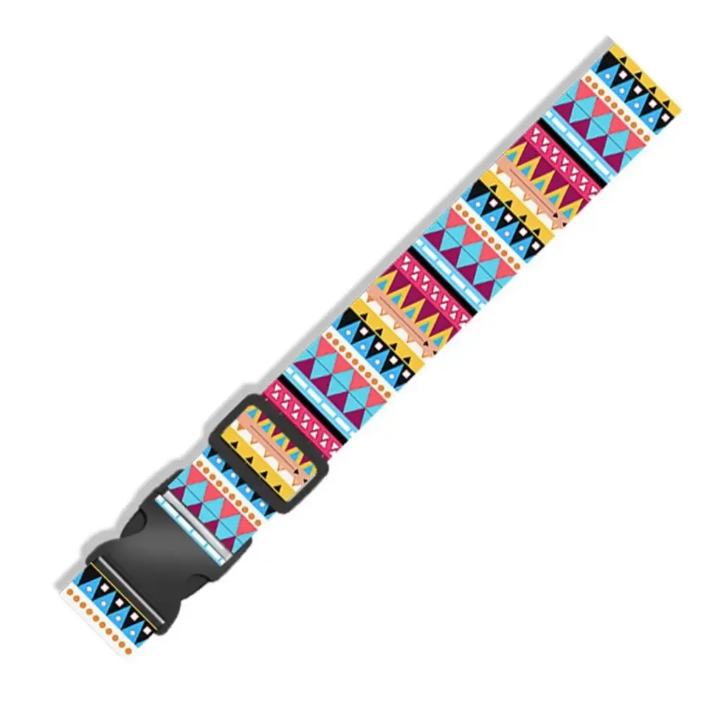 ceintures de bagages multicolores 5x180cm, sangle de rangement de bagages de style ethnique, fournitures de voyage, renforce les accessoires de valise de voyage