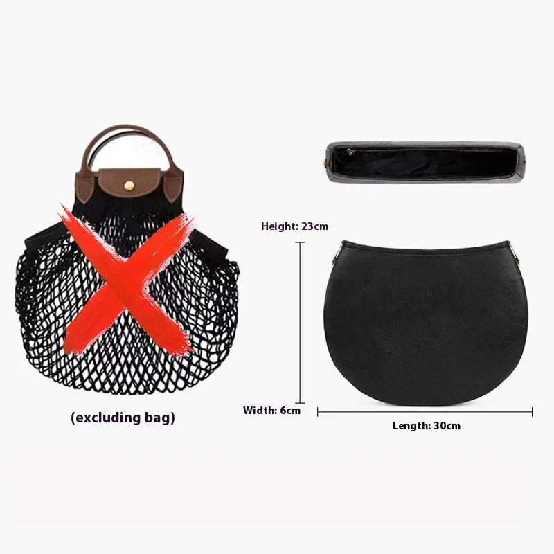 organisateur de sac pour longchamp filet liner, sac de rangement ultra-léger, accessoires de sac bandoulière, sac de rangement étanche