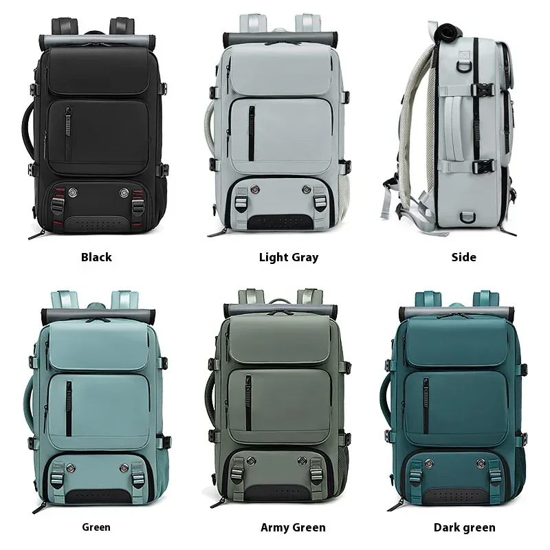 grand sac à dos de voyage, sac à dos embarquable, chargement usb, étanche, sac à dos de voyage extérieur, compartiment à chaussures indépendant