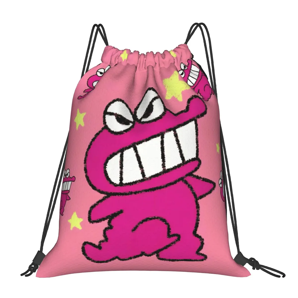sac à dos à cordon de serrage crayon shin-chans, sac de sport résistant à l'eau pour la randonnée
