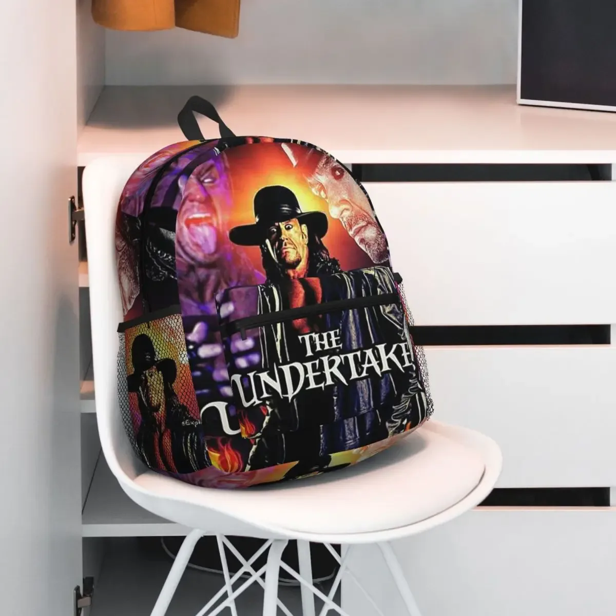 the undertaker wrestling – sac à dos de lutte professionnelle pour étudiants, sac d'école, sac à dos de randonnée pour garçons et filles, sac à bandoulière