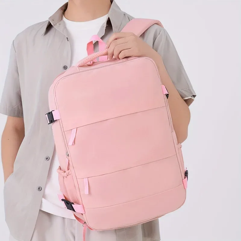 sac à dos de voyage ouvert avec compartiment à chaussures indépendant, grande capacité, imperméable, pour ordinateur portable, idéal pour les voyages d'affaires et les vacances