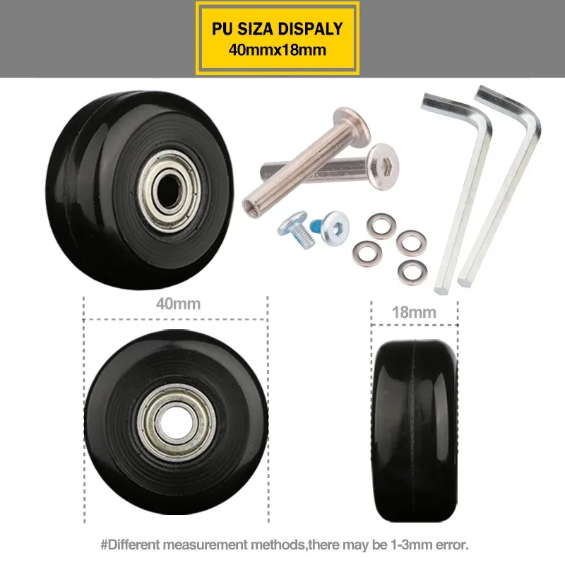 roues de valise 1 paire d'axes de remplacement pour valises roues de rechange de luxe outil de réparation de luxe roulettes