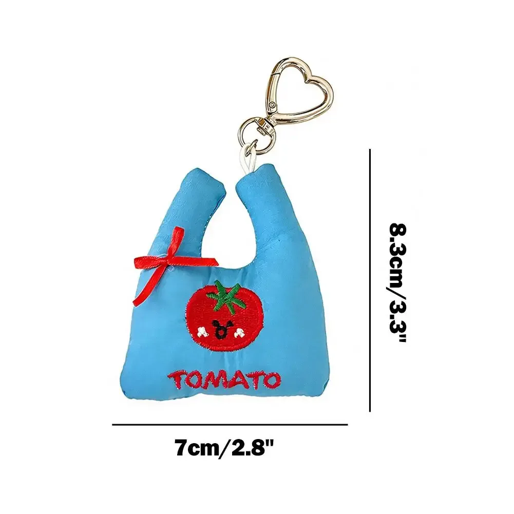 pendentif mignon pour sac de shopping, breloque cœur, porte-clés, pendentif en tissu brodé pour sac fourre-tout, décoration de sac à dos pour filles