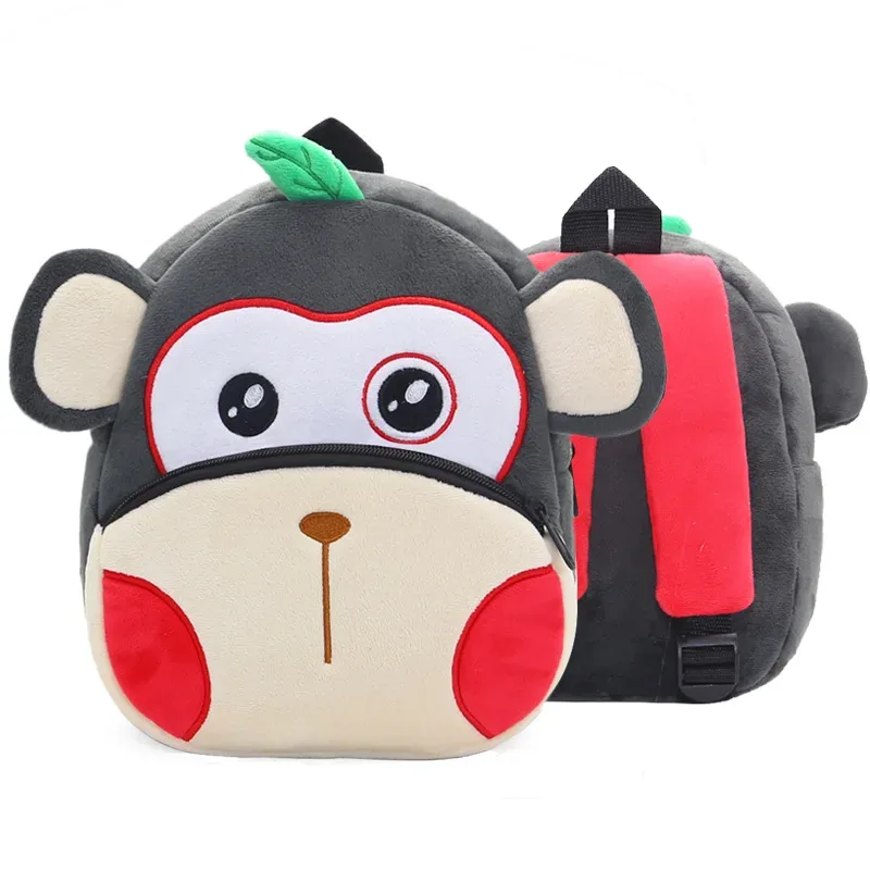 sacs à dos d'animaux de dessin animé 3d pour enfants, sac d'école en peluche douce pour enfants de la maternelle, cartables kawaii pour enfants, filles et garçons