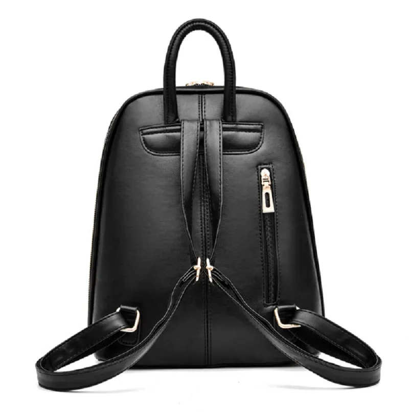 nouveaux sacs à dos en cuir de haute qualité pour femmes 2026, sacs à bandoulière de voyage à double fermeture éclair, sacs fourre-tout et sacs d'école pour ordinateur portable, style coréen tendance