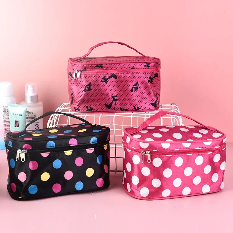 mallette de rangement portable pour cosmétiques pour femmes, sac de voyage pour poudres cosmétiques, trousse de toilette multifonction, grande capacité d'évaluation