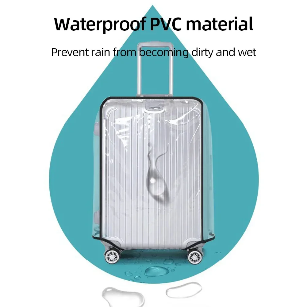 housse de protection étanche pour bagages de 18 à 30 pouces, housse de protection pour bagages de voyage en pvc, accessoire de voyage
