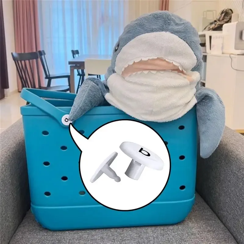 accessoires texu, pour poignées de sac de plage, 16 rivets de remplacement pour sacs bogg, boutons blancs pour sangles de sac fourre-tout