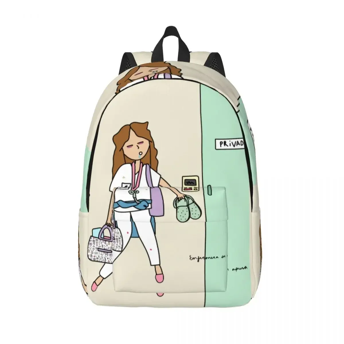 Sac à dos léger pour infirmière et médecin, sac à dos cool pour lycée, sac à dos pour ordinateur portable, sac lancé, 1 sac à dos