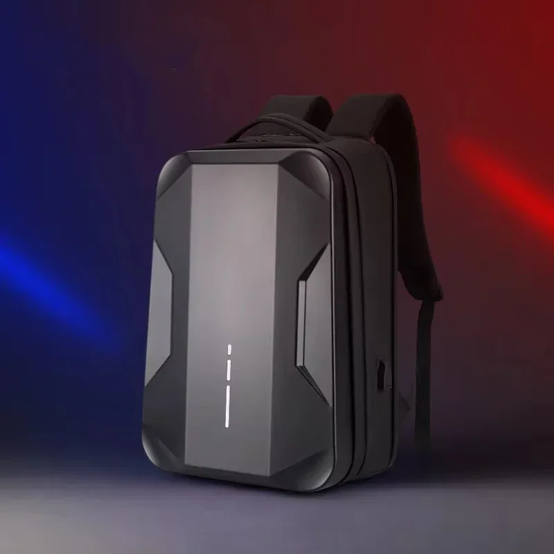 sac à dos d'affaires pour ordinateur portable 17.3 pouces pour hommes sac à dos étanche à coque rigide sac à dos de jeu e-sport double ouverture sacs de voyage 35l