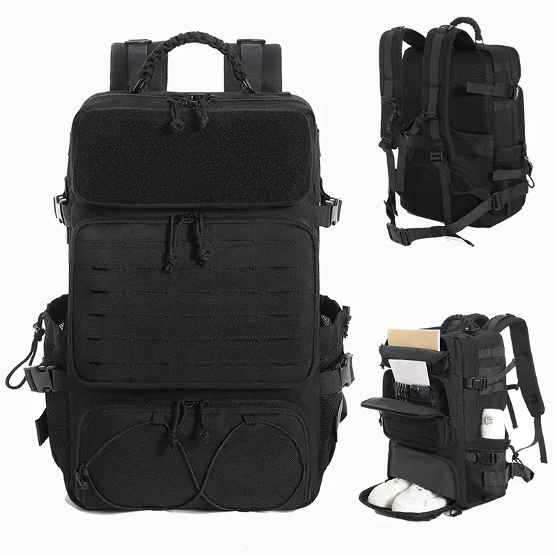 sac polochon pour homme avec système modulaire de grande capacité, design multi-compartiments avec espace de rangement pour chaussures