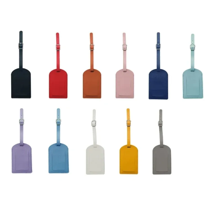 cartes d'embarquement d'avion multicolores, étiquettes volantes de boîte de voyage créative, étiquettes à bagages en cuir chancelier lisses enregistrées, vente à chaud
