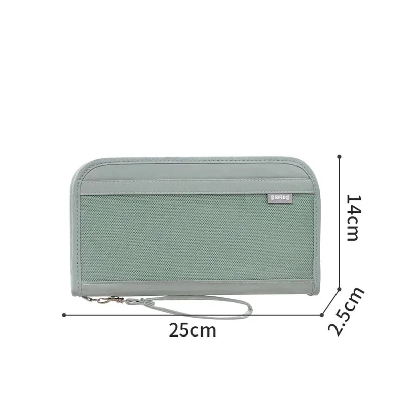 porte-passeport de voyage portable, élégant, grande capacité, portefeuille à main, porte-cartes de crédit, pochette pour documents de voyage