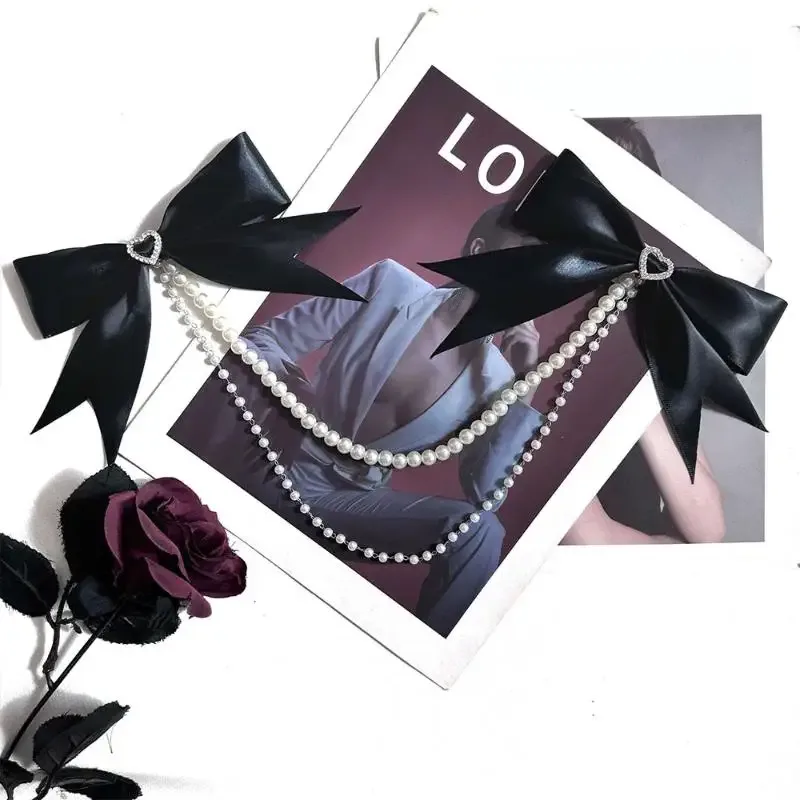 pendentif lolita nœud perle itabag – breloque de sac diy durable et exquise, style kawaii mignon pour bagages, sac à dos et usage quotidien