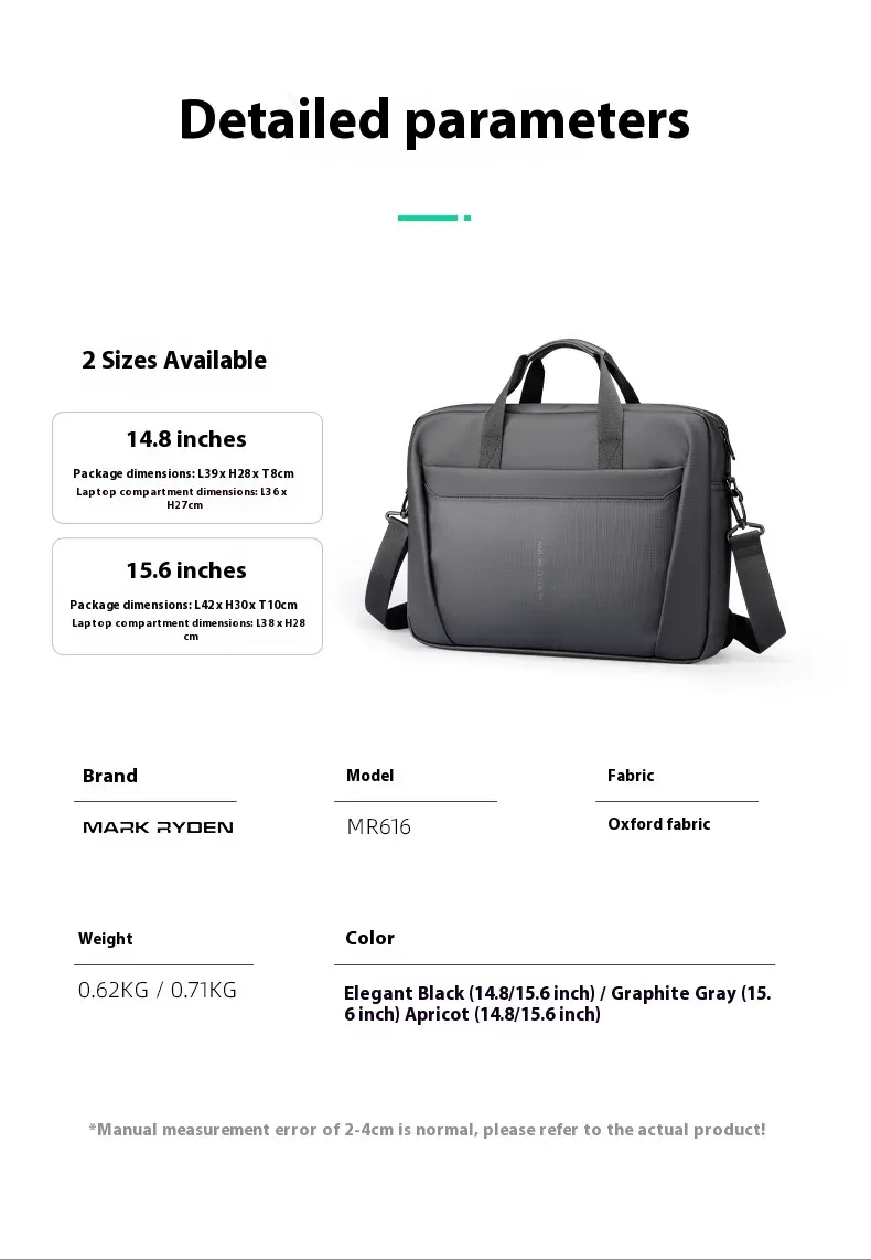 mark ryden offre spéciale pochette d'ordinateur grande capacité fichier sac ordinateur portable pochette de protection porte-documents sac à bandoulière