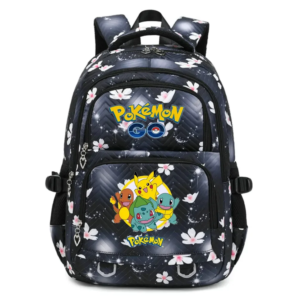 sac à dos pokemon pikachu de grande capacité pour filles, sac de voyage quotidien, sac à bandoulière pour femmes, 4 couleurs