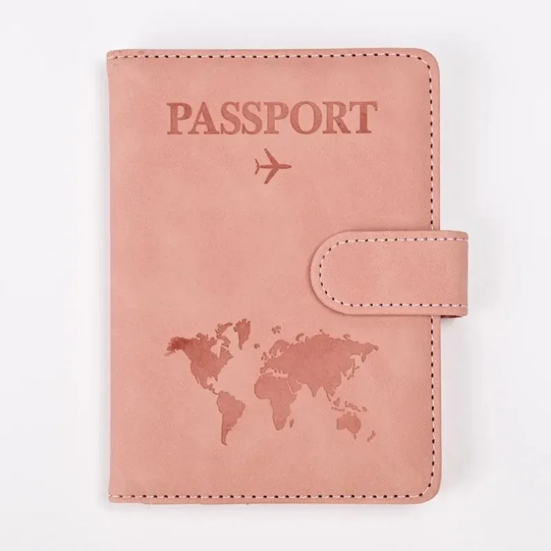 porte-passeport en cuir pu pour hommes et femmes, étui pour cartes de crédit, portefeuille de couverture, accessoires de voyage, sac à main