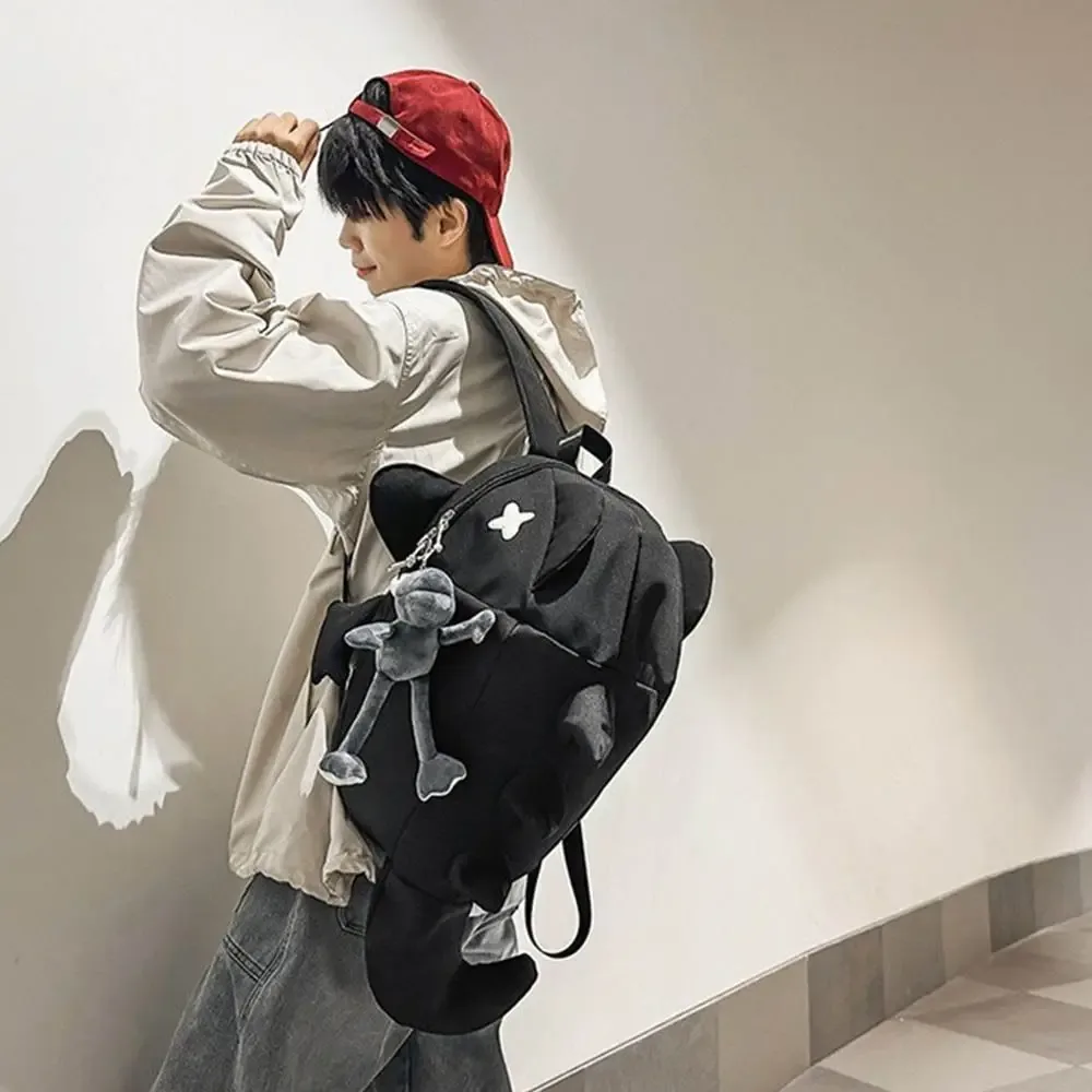 sac à dos tendance imperméable motif requin, grande capacité, multi-poches, sac de voyage pour ordinateur port