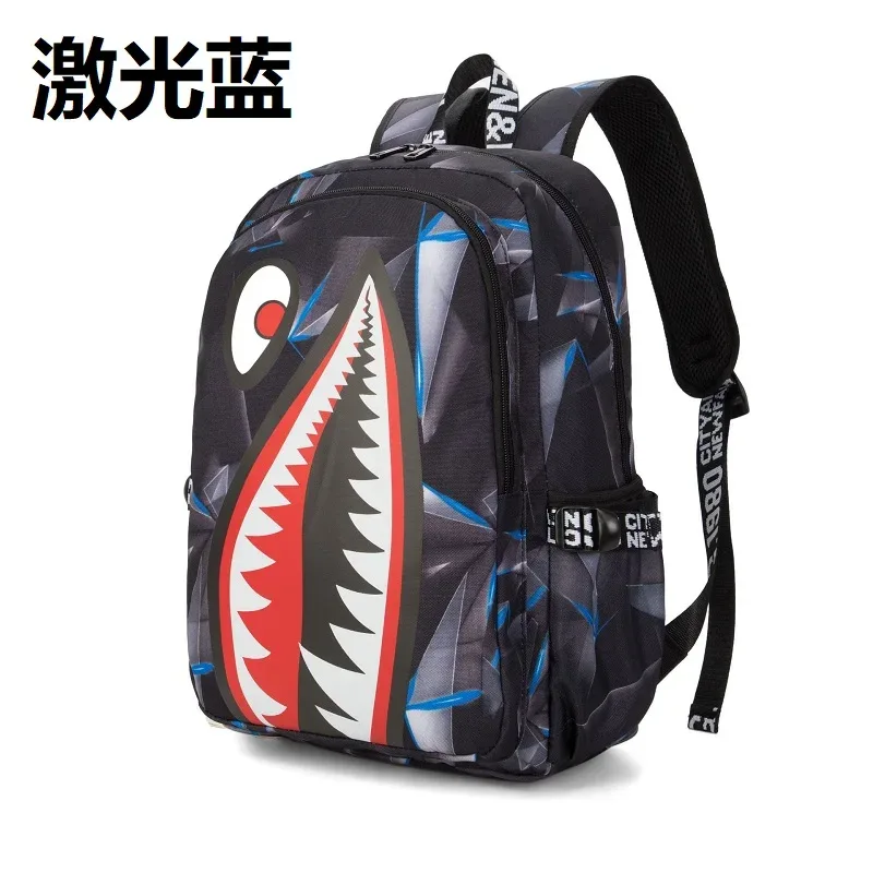 sacs à dos impressions de bouche de décodage cool, sacoches d'université solomon pour garçons, cartables unisexes, sacs imperméables pour étudiants, sacs de grande capacité