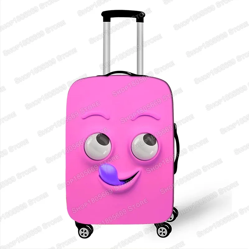 housse de valise imprimée expression drôle pour dames, housse de protection élastique pour bagages, housse anti-poussière