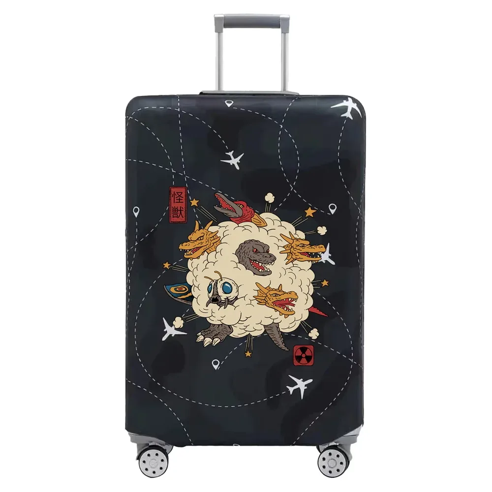 couvertures de bagages de voyage, housse de protection, housses de valise anti-poussière commandées, série d'impression de dessin animé, accessoires de voyage for18-32inch