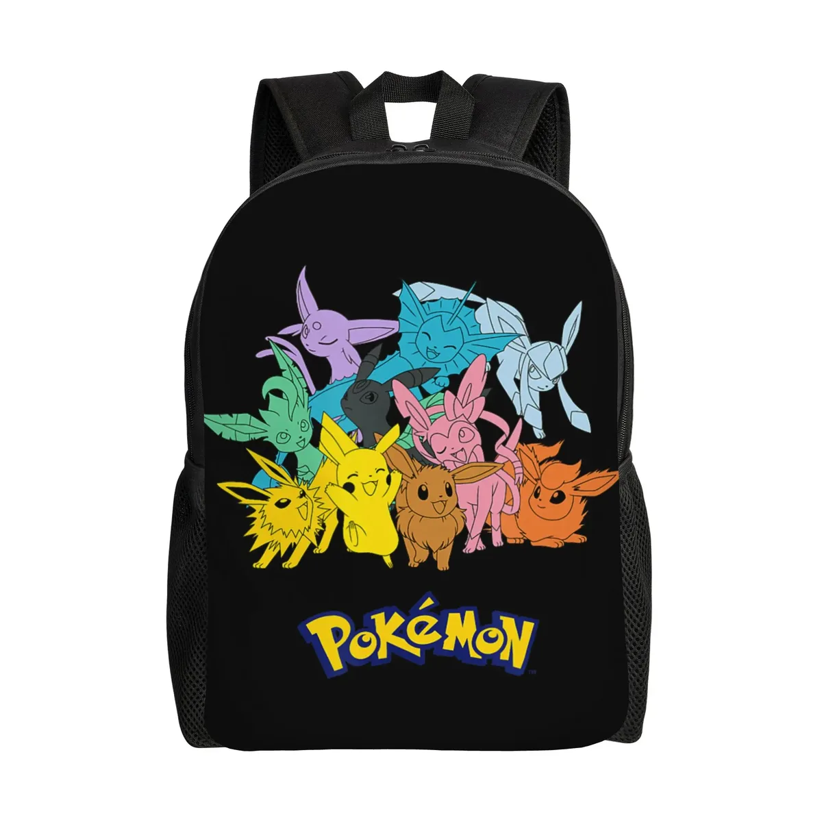 sacs à dos pokemon lucario type fighting steel poster daypack mochila office work sac à dos à fermeture éclair
