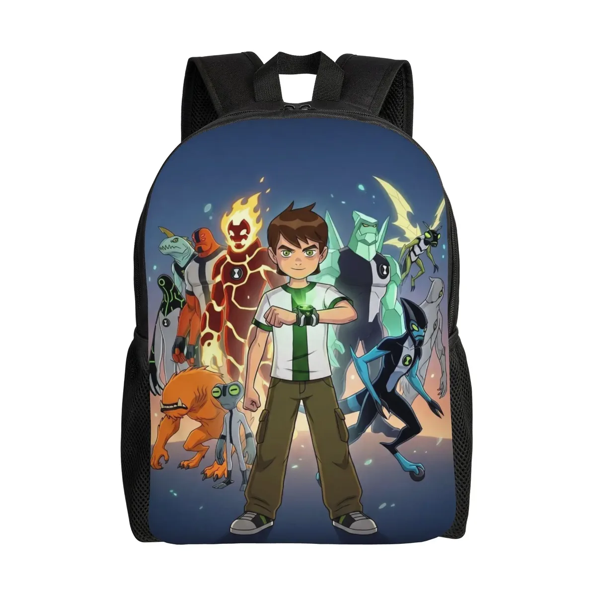 sac à dos multifonction ben 10 heatblast fiery character pour la rentrée scolaire, sac à dos pour étudiants ben 10