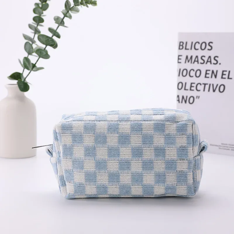 accessoires de voyage adaptés aux déplacements - sac de rangement à grande ouverture - trousse de maquillage pour femmes - trousse de toilette pour fournitures scolaires