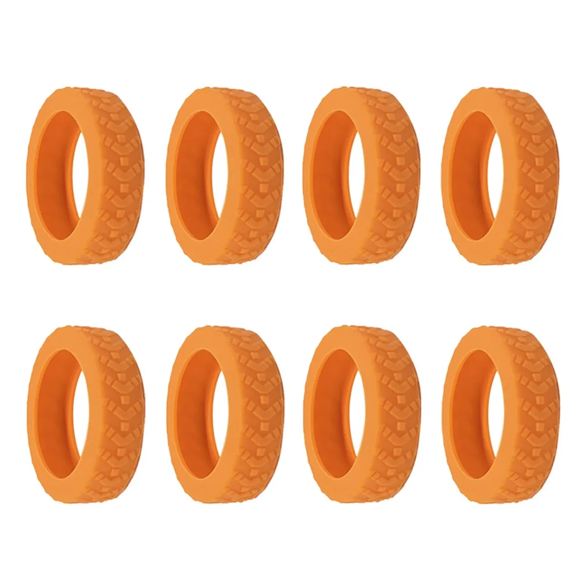 8 pièces/ensemble de protections en silicone pour roulettes de bagages, anti-bruit, résistantes à l'usure, pour valises à roulettes, protection épaissie pour le voyage