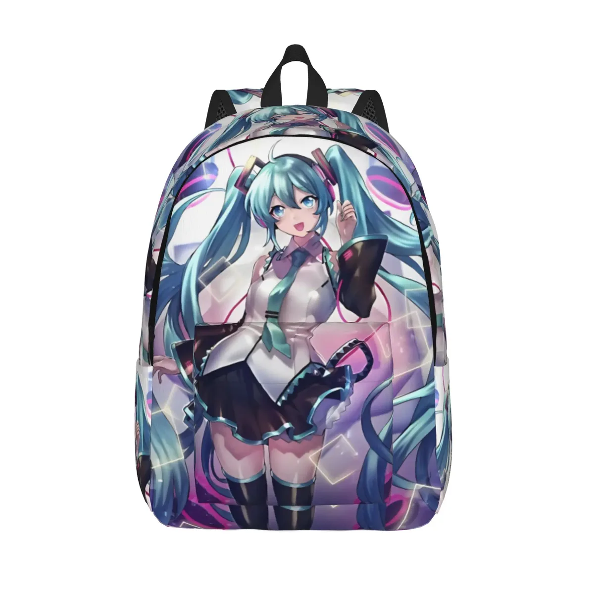 sac à dos hatsune miku pour hommes et femmes, sac à dos décontracté pour étudiants, randonnée, voyage, sac à bandoulière pour l'université, en plein air