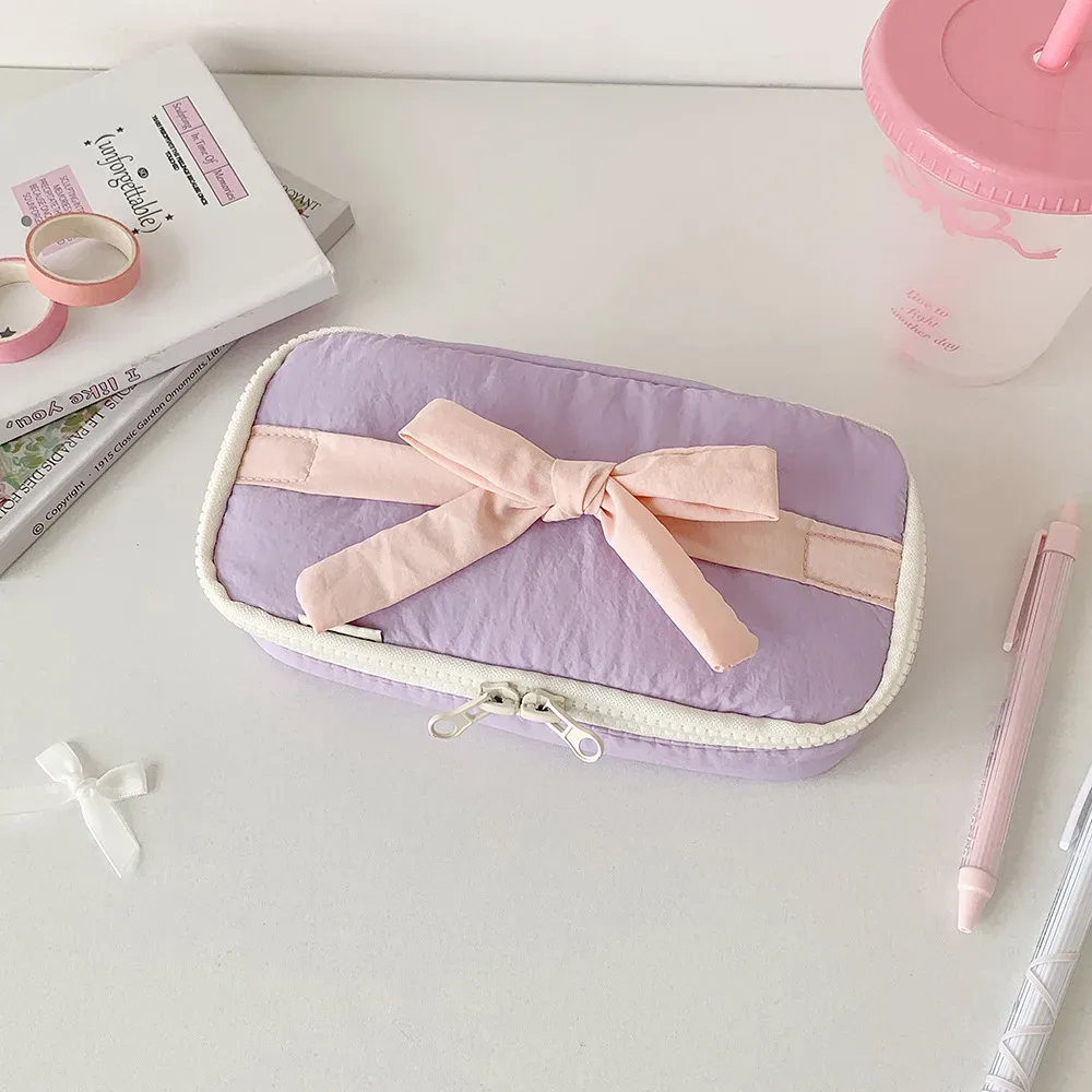 kit d'outils de beauté pour femme bow-tie, sac multifonctionnel, nouveau sac de maquillage et de toilette portable pour femme, sac de rangement de voyage, sensation haut de gamme, idéal pour un usage personnel et comme cadeau