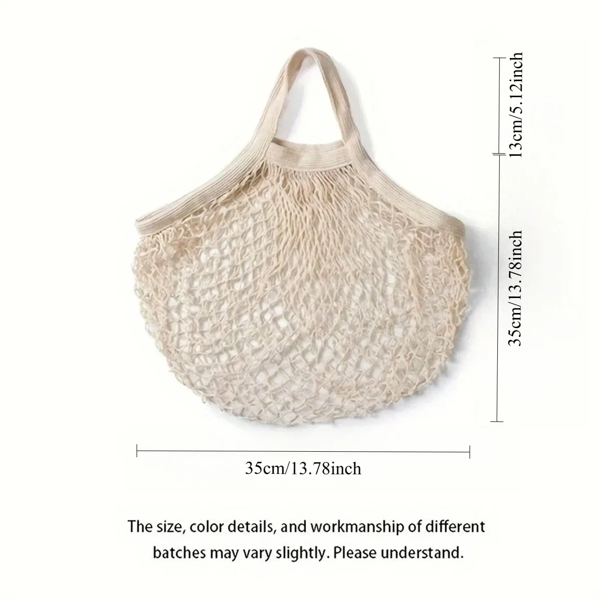 sac fourre-tout réutilisable en coton tressé, idéal pour les courses, le rangement des légumes et fruits, protection de l'environnement