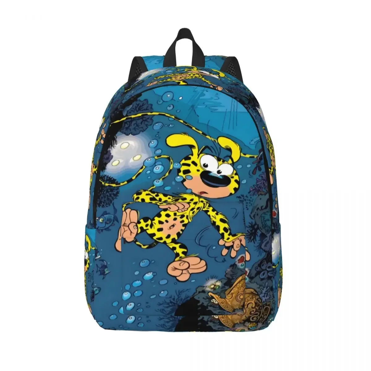 sac à dos en toile de bain familial marsupilami personnalisé pour femmes et hommes, sac à livres décontracté pour l'école et l'université, sacs de personnages de dessins animés