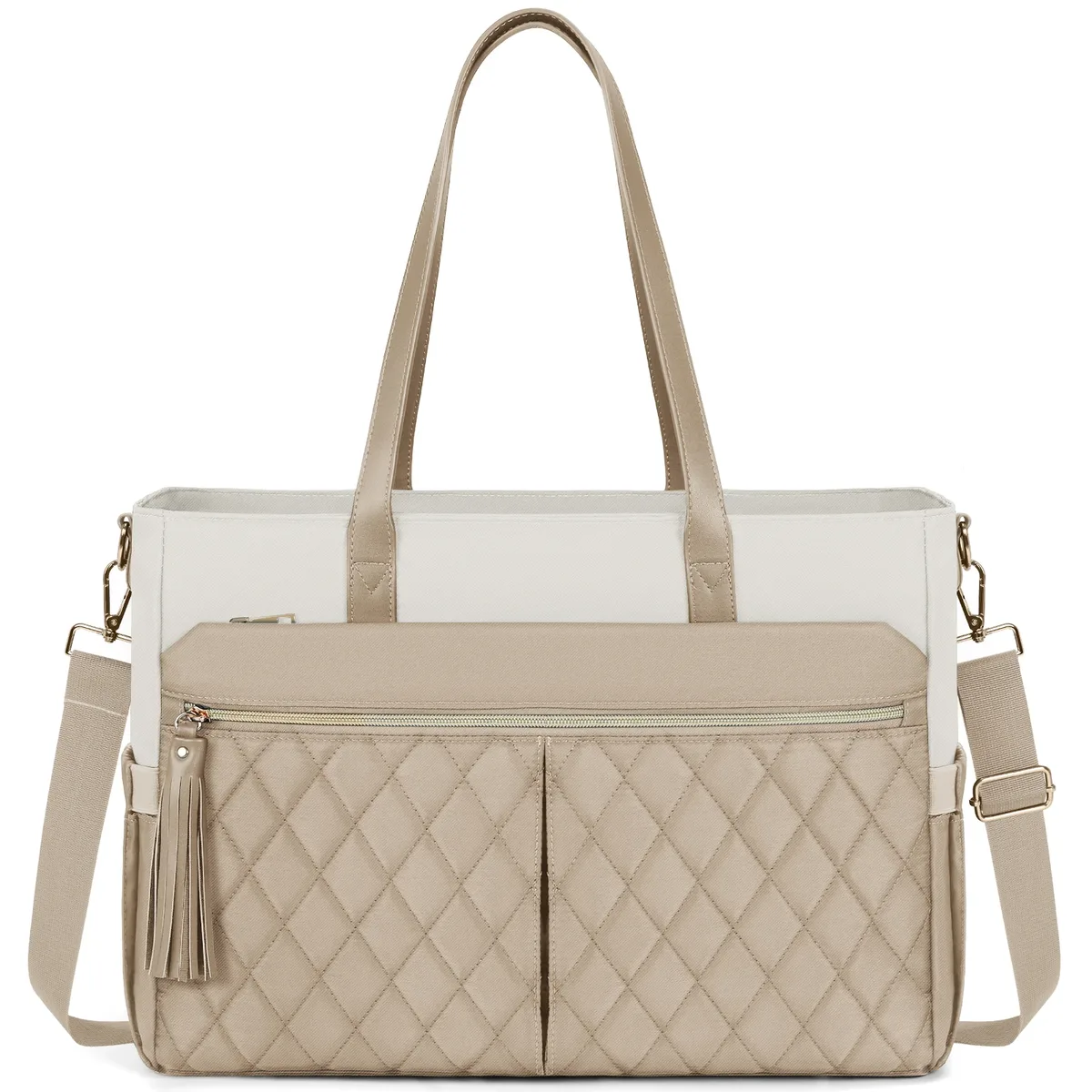 rainsmore pochette d'ordinateur pour femmes 15.6 pouces enseignant infirmière sac fourre-tout travail professionnel ordinateur portable fourre-tout ordinateur mallette de messager
