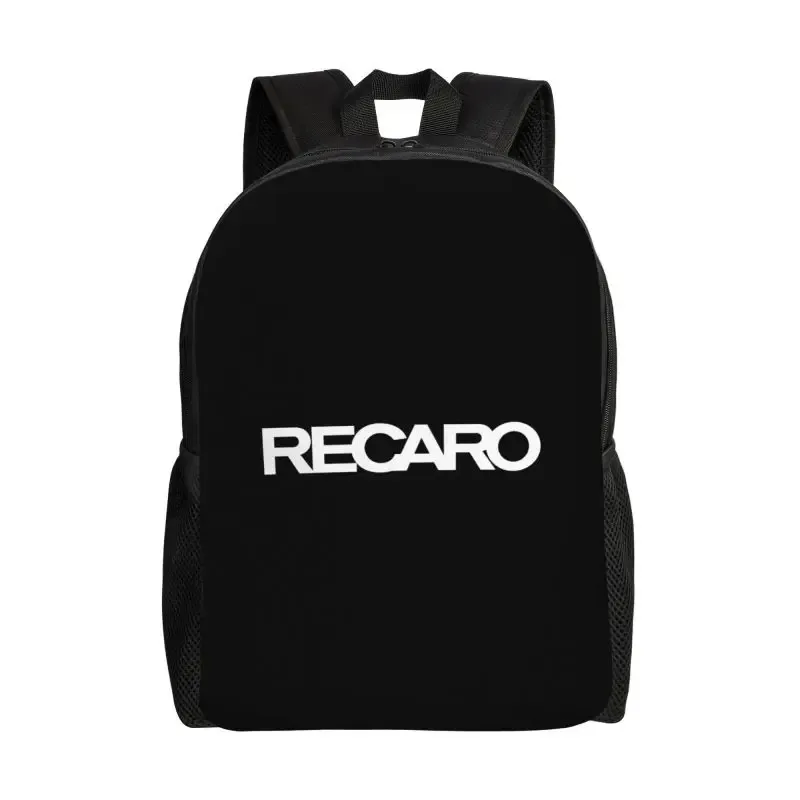 sac à dos pour ordinateur portable avec logo recaros personnalisé, pour femmes et hommes, sac à dos d'école léger, décontracté, pour le travail, les voyages, le sport