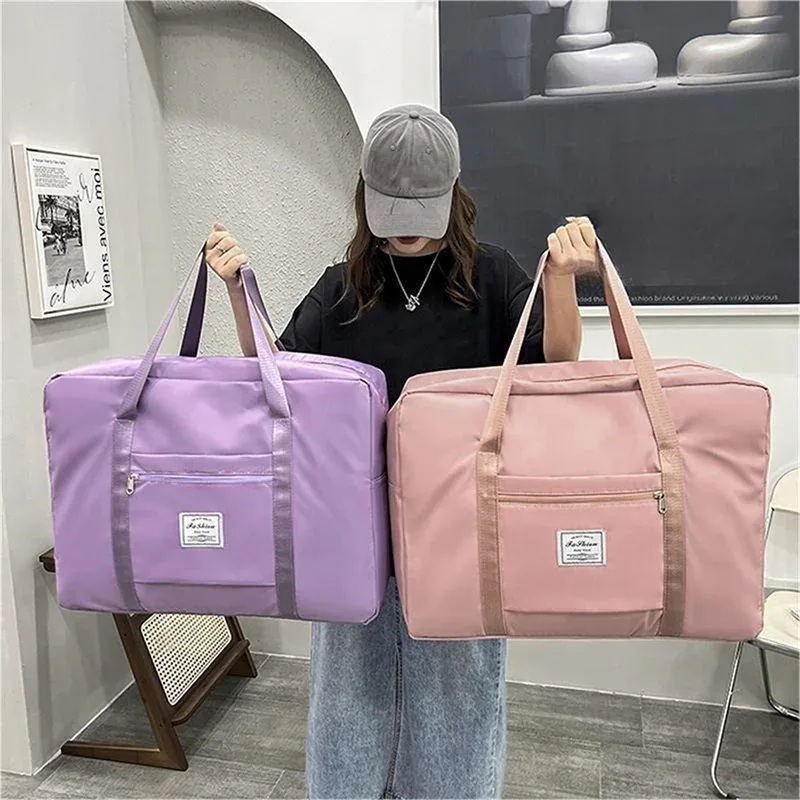 sac de voyage pliable de grande capacité, sacoche de rangement à fermeture éclair, portable, de dehors, polyvalent, de bug astique, bagage, fourre-tout, de transport, s/m/l/xl, 1 pièce