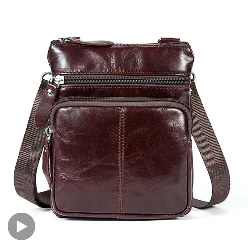 Épaule messager femmes hommes sac bandoulière en cuir véritable bureau travail mallette d'affaires pour sac à main mâle portefeuille rétro 2020