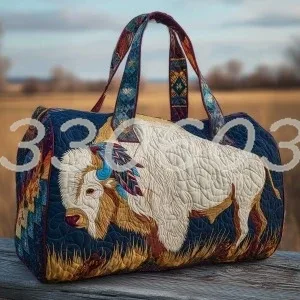  sac de voyage matelassé vintage 3d à motif animalier pour femmes et hommes, sac fourre-tout de week-end 2026 pour l'extérieur