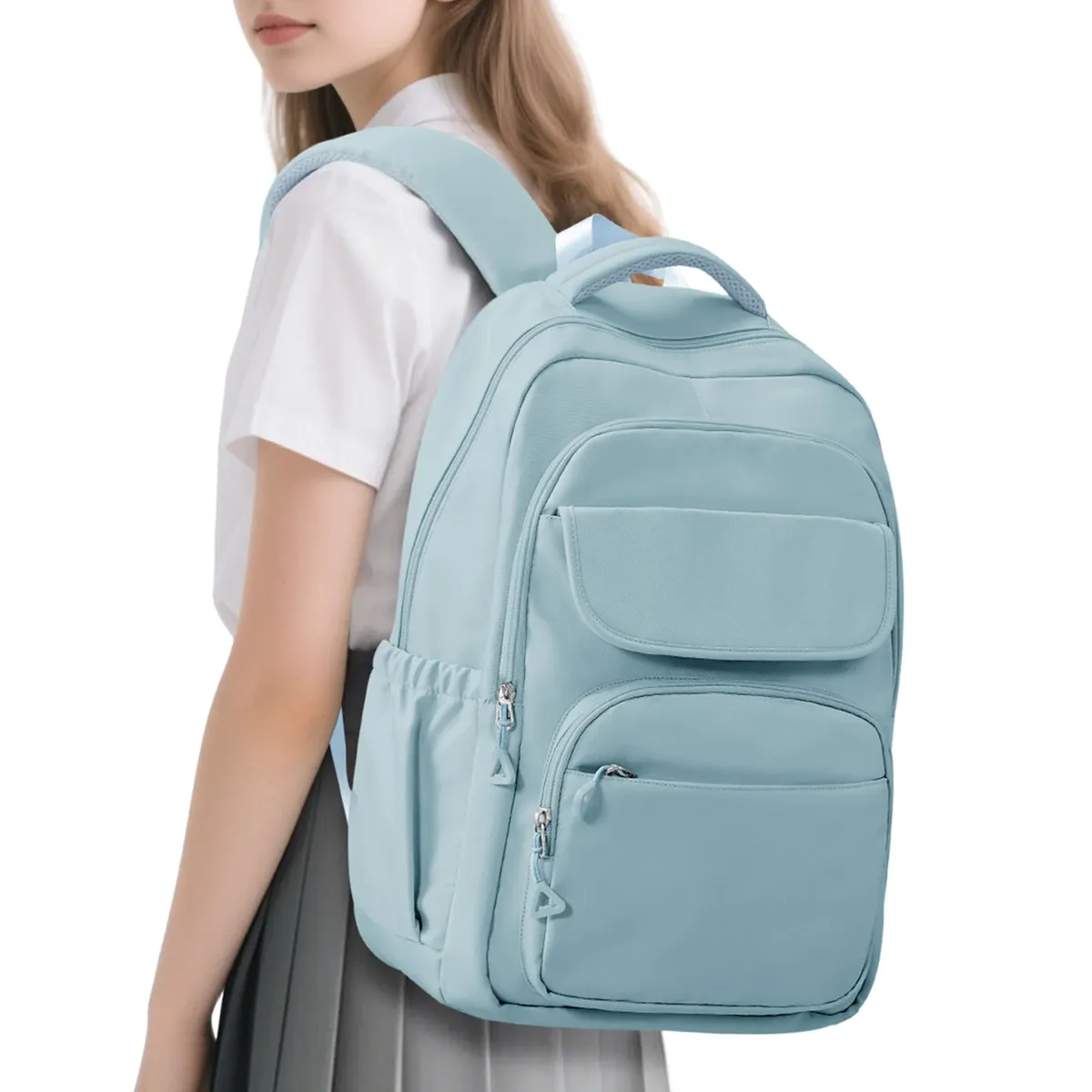 sacs à dos pour ordinateur portable 15,6 pouces, cartable d'école primaire pour filles et garçons du premier cycle du secondaire, grands sacs à livres pour adolescents