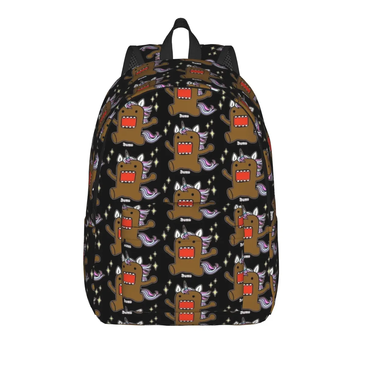 sac à dos domo kun face anime cool pour hommes et femmes, sac à dos de sport, étudiant, randonnée, voyage, meme, poupée, sac à dos de jour, sac à bandoulière pour ordinateur portable