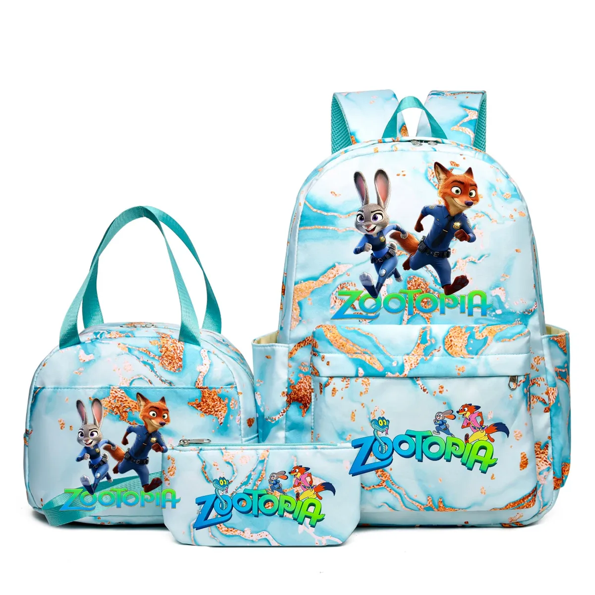 sacs à dos katseye music 3 pièces pour femmes et filles, sacs à dos de voyage et d'extérieur dégradés avec sacs à déjeuner, légers, pour adolescents, ordinateur portable, mochila