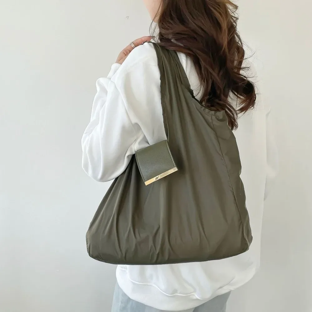 Sac fourre-tout réutilisable mini format porte-clés, léger, écologique, pliable, grande capacité, avec anneau porte-clés, extensible
