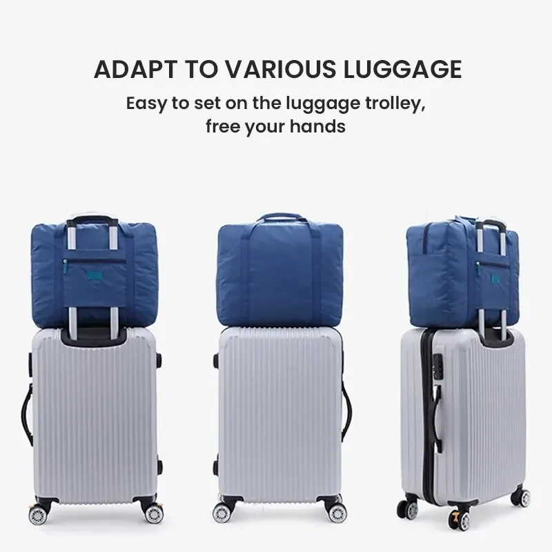 sac de voyage pliable léger unisexe, sac fourre-tout, bagage à main pour week-ends, séjours d'une nuit, voyages, sacs organisateurs de valise