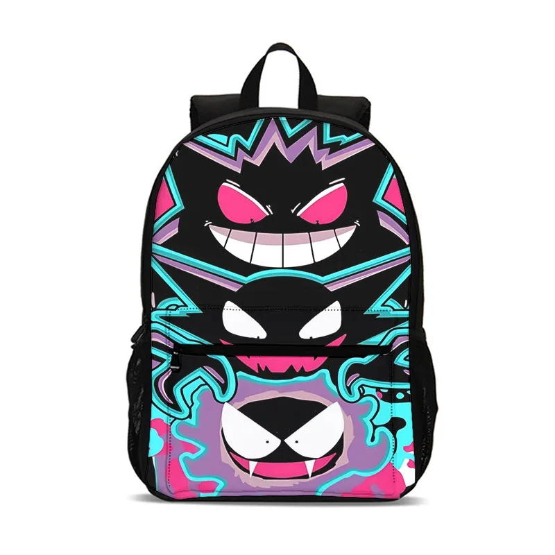 dessin animé g-gengars sac à dos cartable garçons filles camping sac à dos éclair anime sac à dos pour garçons filles meilleur cadeau