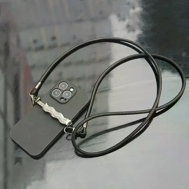 sangle de sac ronde en cuir pu, tendance, remplaçable, pour sac à bandoulière ou sac croisé, avec cordon pour étui de téléphone
