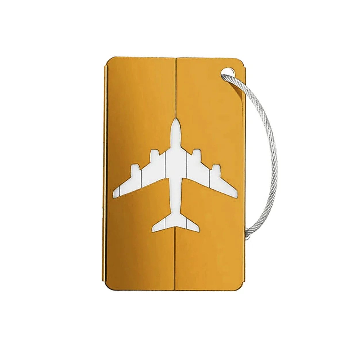 étiquettes de bagage de voyage en alliage d'aluminium, étiquettes de contrôle d'avion d'identification rapide des bagages, étiquettes élégantes réutilisables. a-zmt