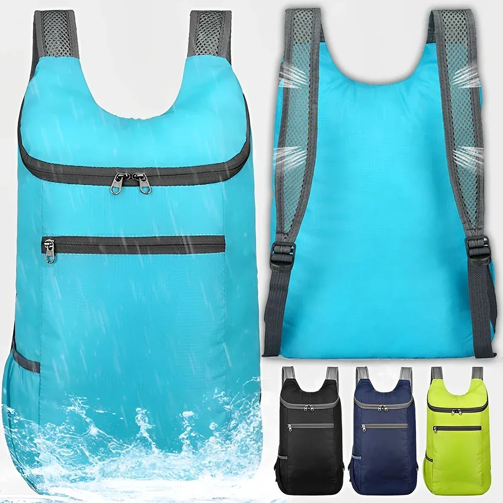 sac à dos de voyage pliable pour hommes et femmes, sacs à dos de plein air, sac de peau de rangement, sacs de sport pour femmes, imperméable, léger, sac à dos de randonnée, nouveau