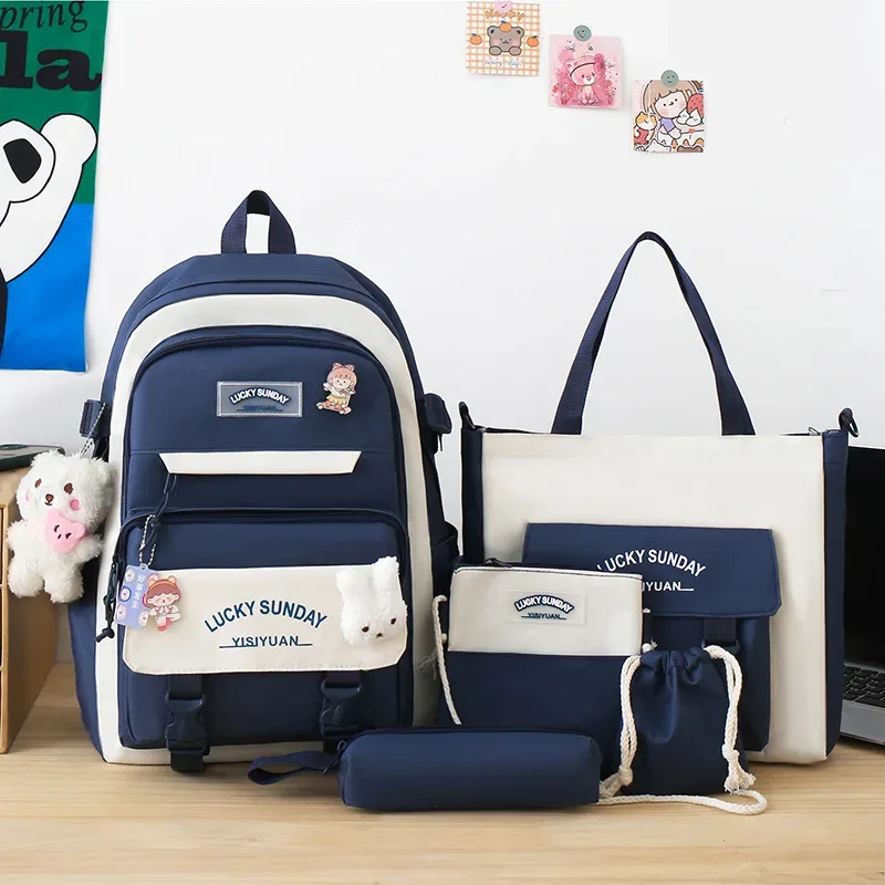 sac à dos scolaire tendance 2026 pour fille, sac de voyage, sac à dos d'épaule grande capacité léger pour élèves du primaire, du collège et du lycée - mochila escolar